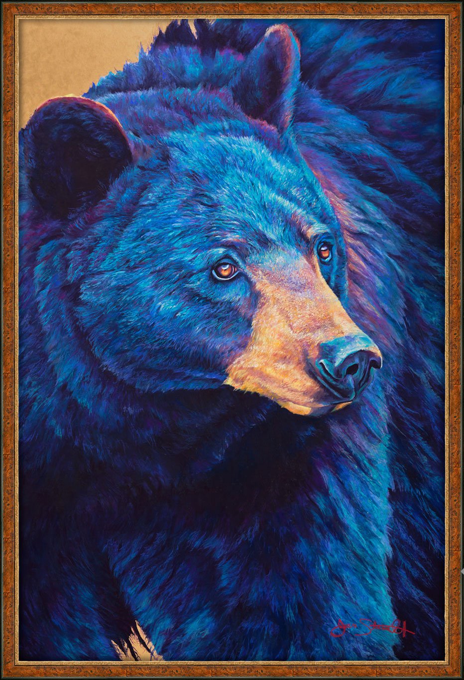 Jen Starwalt Contemporary Wildlife Art Original Art Black Bear