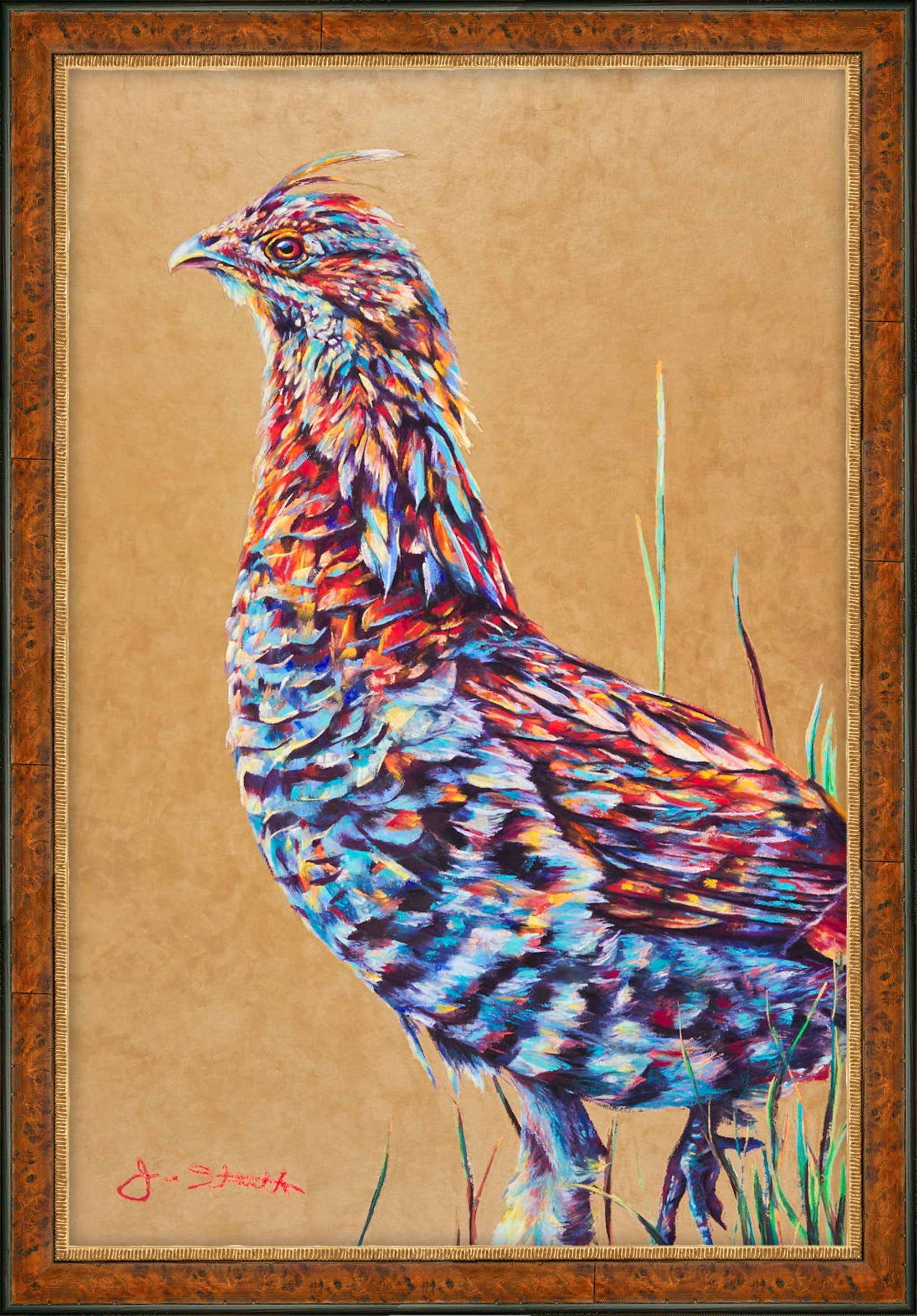 Jen Starwalt Contemporary Wildlife Art Original Art Rhythms of Dawn