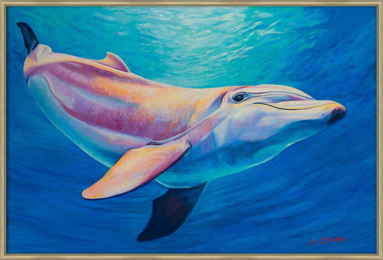 Jen Starwalt Contemporary Wildlife Art Original Art Wave Runner Original
