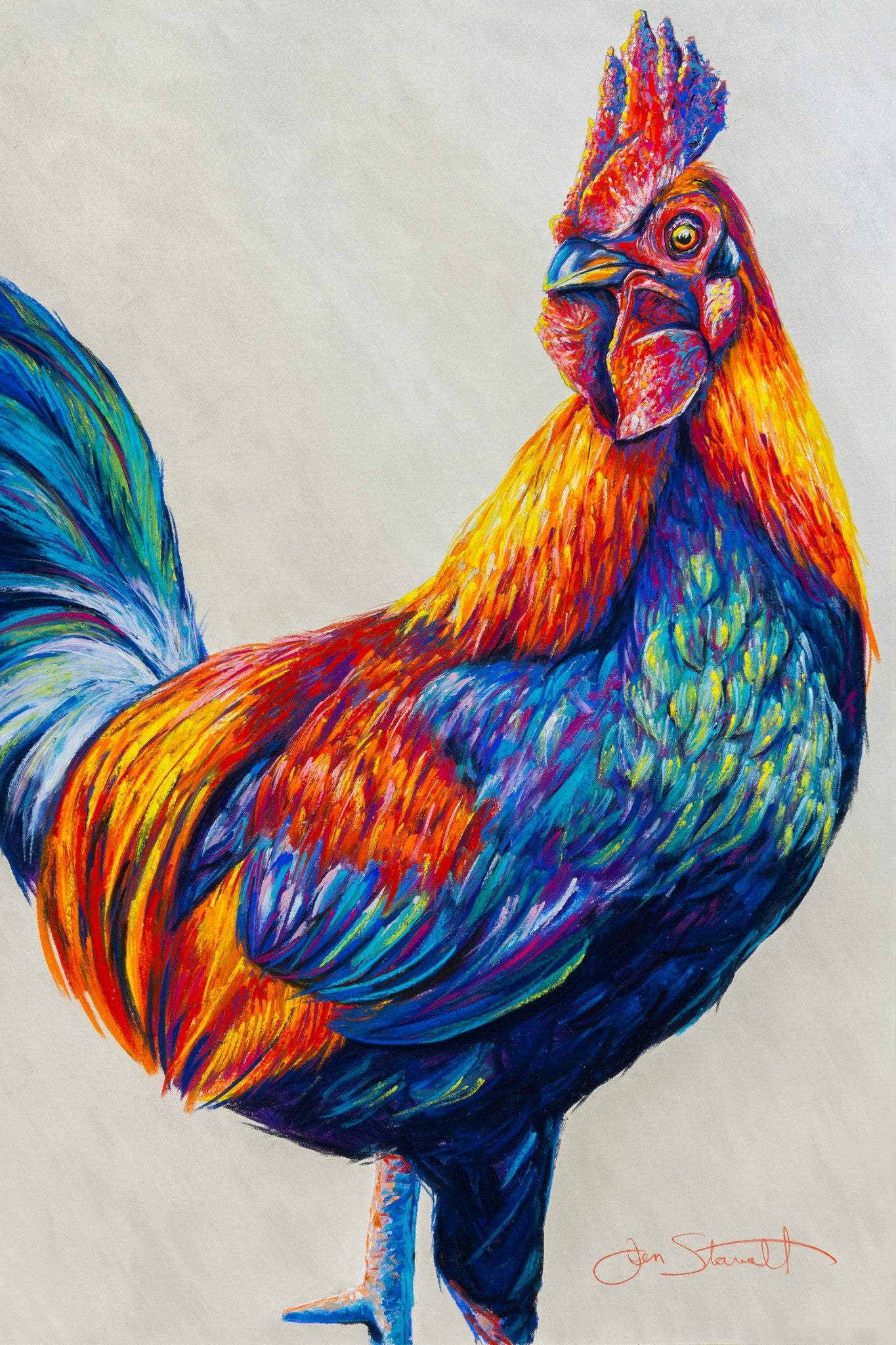 Time-lapse painting of "Call Upon The Sun" rooster