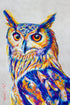 Jen Starwalt Contemporary Wildlife Art Original Art great Horned Owl