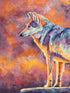 Jen Starwalt Contemporary Wildlife Art Original Art Petite Wolf No. 1