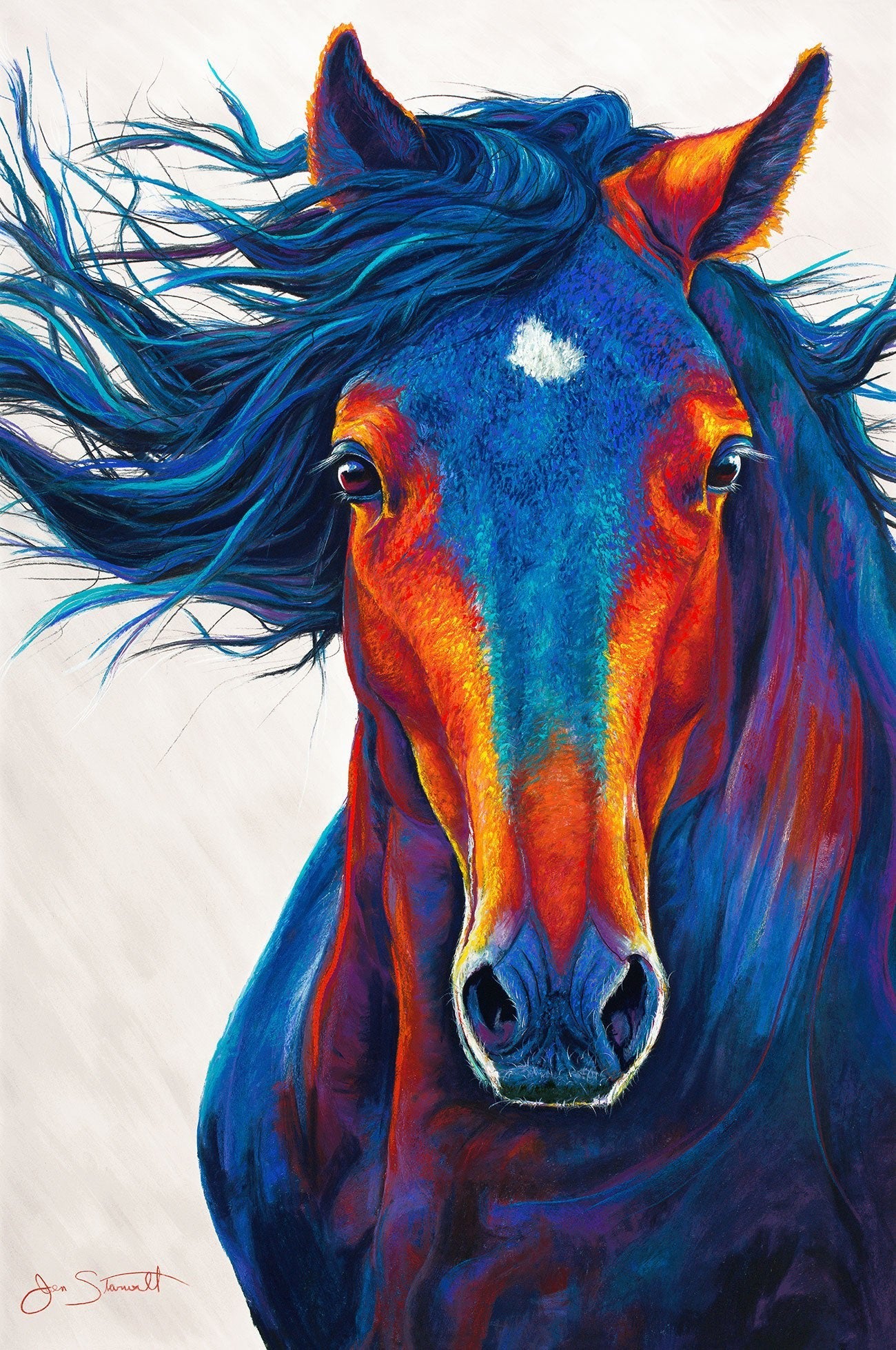 Jen Starwalt Contemporary Wildlife Art Original Art Wild Horse