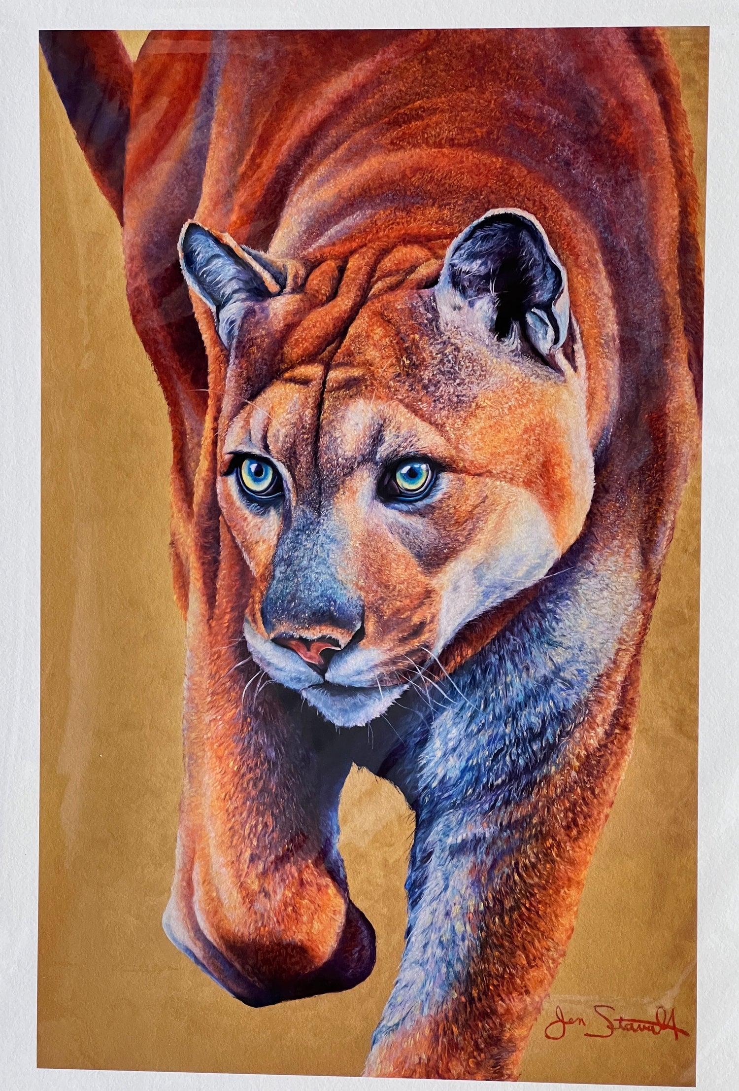 Jen Starwalt Contemporary Wildlife Art Print The Fire Within Print