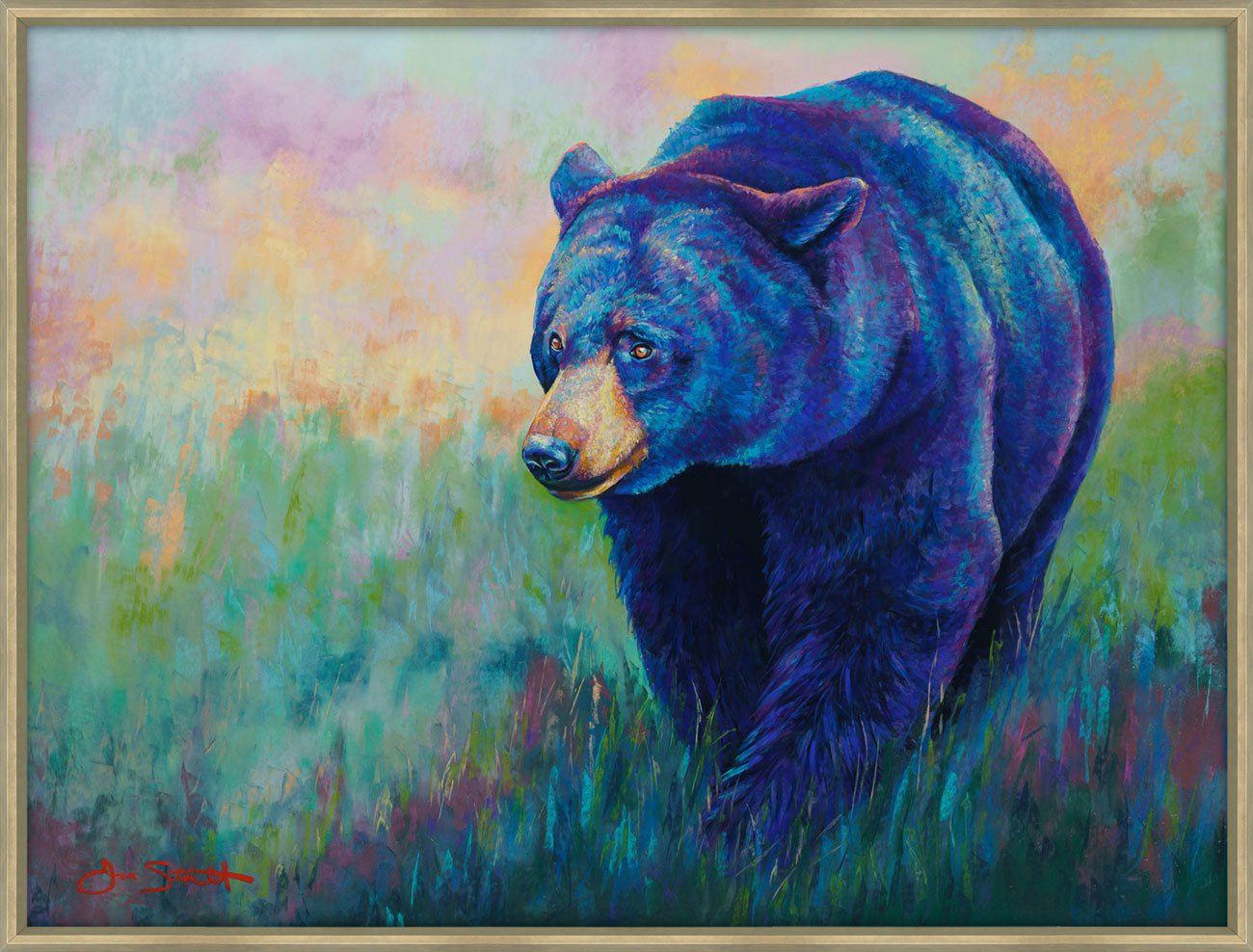 Jen Starwalt Contemporary Wildlife Art Original Art Mountain Meadows Original