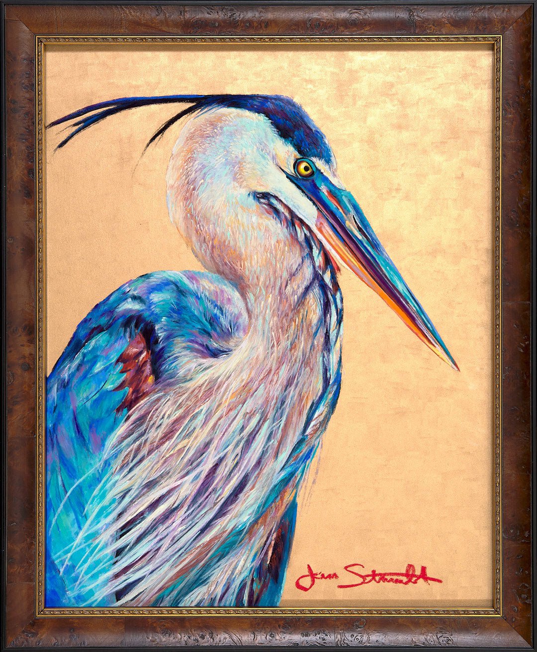Jen Starwalt Contemporary Wildlife Art Original Art Steady as the Water Flows