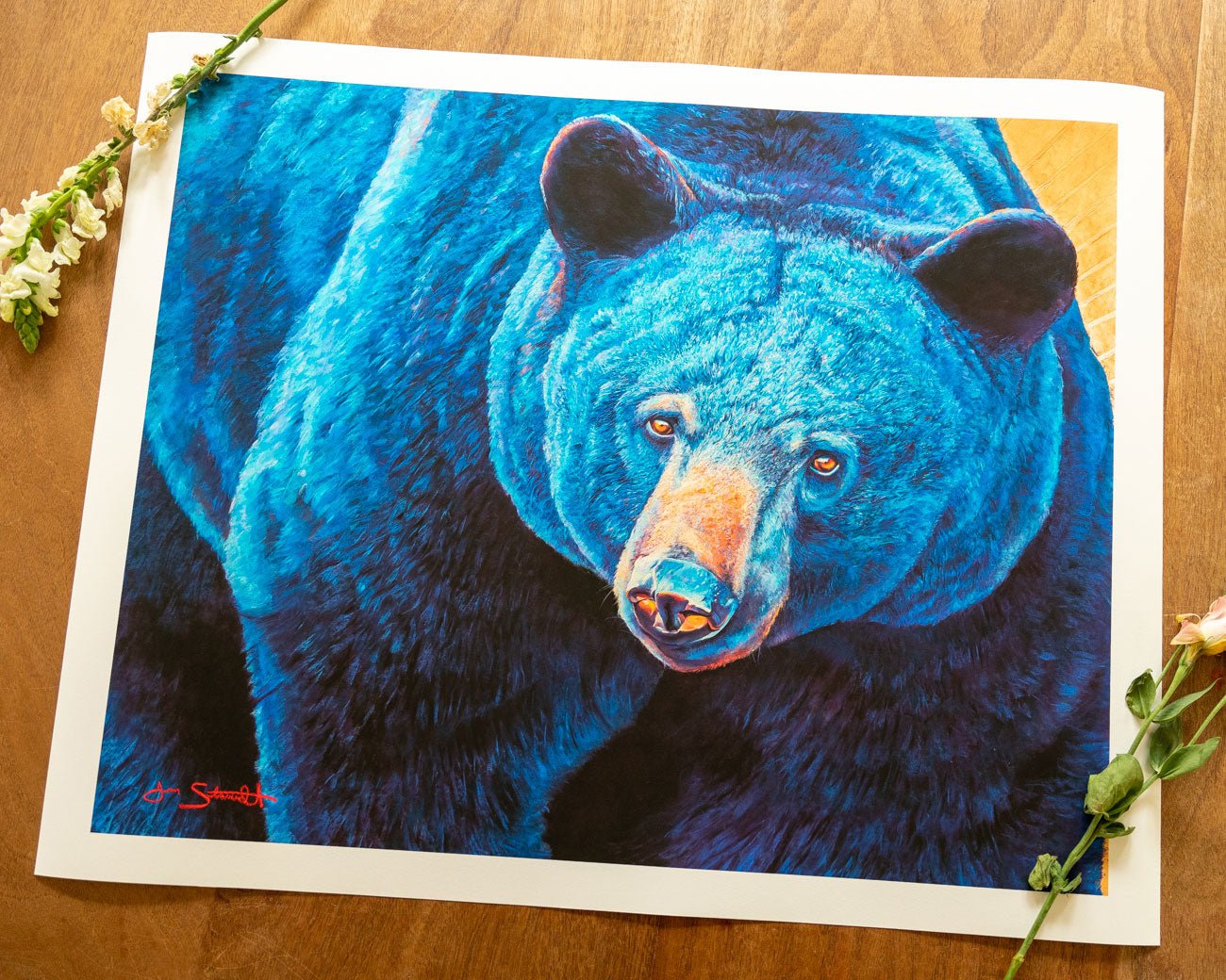 Jen Starwalt Contemporary Wildlife Art Print 24x30 The Way Of The Mother Print